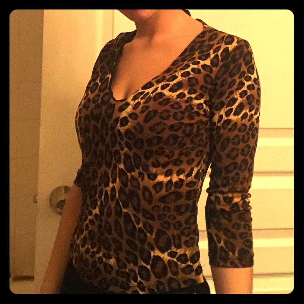 Cheetah print shirt!